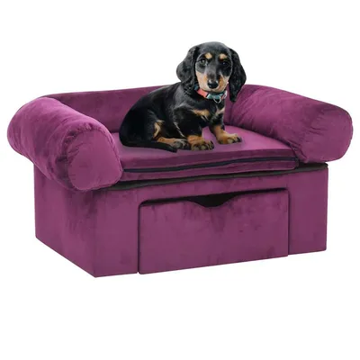 vidaXL canapé pour chien Peluche vidaXL canapé pour chien Peluche