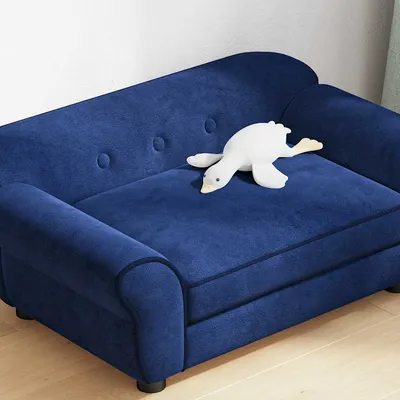 vidaXL canapé pour chien Peluche