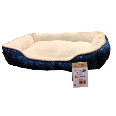 Coussin Lilly bleu Rectangle 50 x 40 x 12 cm pour petit chien et chat Coussin Lilly bleu Rectangle 50 x 40 x 12 cm pour petit chien et chat