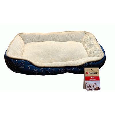 Coussin Lilly bleu Rectangle 50 x 40 x 12 cm pour petit chien et chat