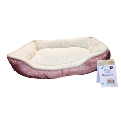 Coussin Lilly rose Rectangle 50 x 40 x 12 cm pour petit chien et chat