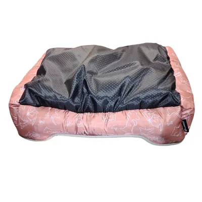 Coussin Lilly rose Rectangle 50 x 40 x 12 cm pour petit chien et chat
