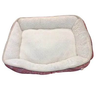 Coussin Lilly rose Rectangle 50 x 40 x 12 cm pour petit chien et chat