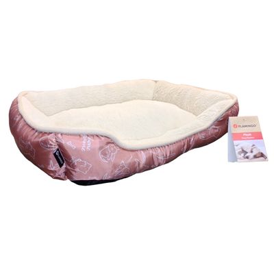 Coussin Lilly rose Rectangle 50 x 40 x 12 cm pour petit chien et chat