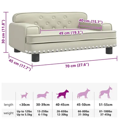 vidaXL lit pour chien Cuir artificiel vidaXL lit pour chien Cuir artificiel