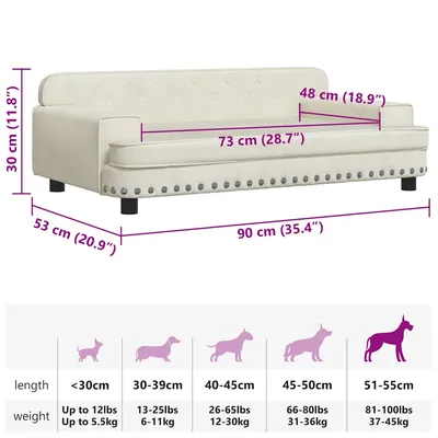 vidaXL lit pour chien Velours vidaXL lit pour chien Velours