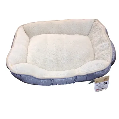 Coussin Lilly gris Rectangle 50 x 40 x 12 cm pour petit chien et chat