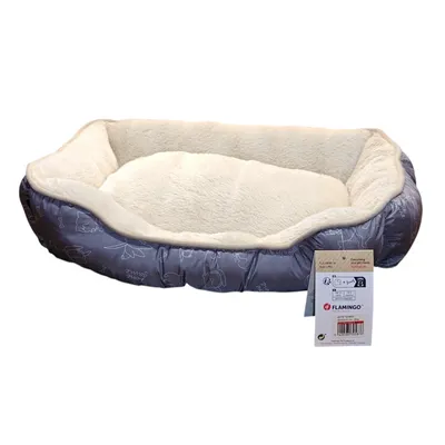 Coussin Lilly gris Rectangle 50 x 40 x 12 cm pour petit chien et chat