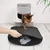 Tapis de litière pour chat avec récupérateur - Noir