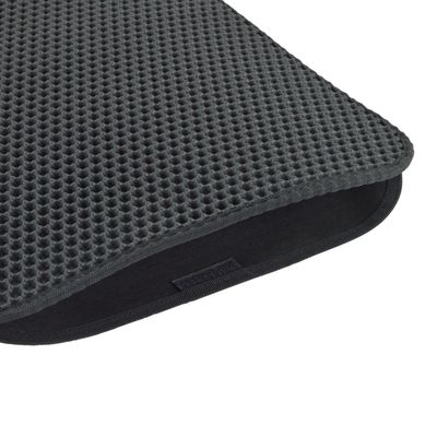 Tapis de litière pour chat avec récupérateur - Noir