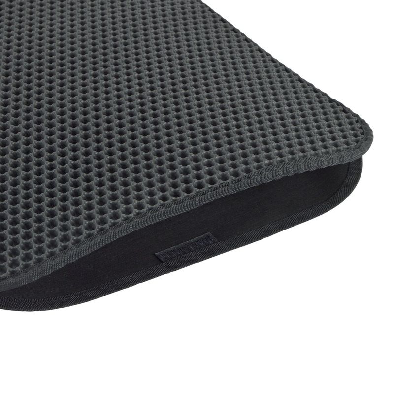Tapis de litière pour chat avec récupérateur - Noir