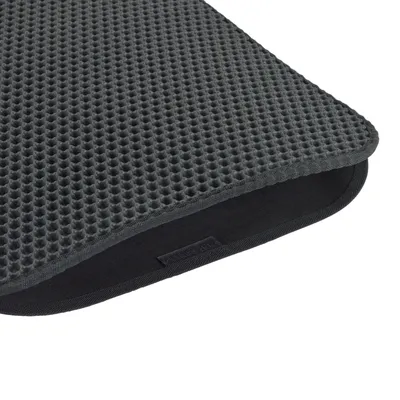Tapis de litière pour chat avec récupérateur - Noir