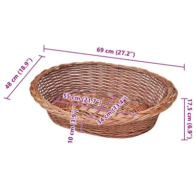 vidaXL panier pour chien Bois vidaXL panier pour chien Bois