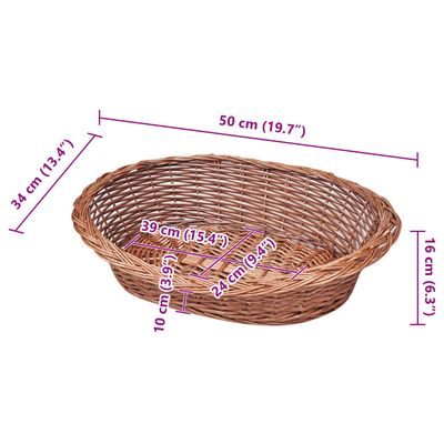 vidaXL panier pour chien Bois