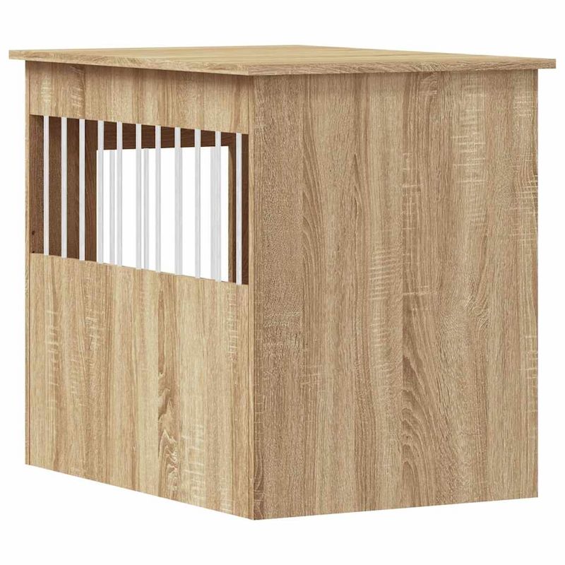 vidaXL meuble de cage pour chiens Bois d'ingénierie