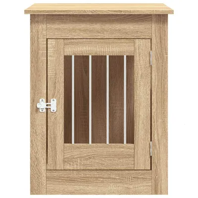 vidaXL meuble de cage pour chiens Bois d'ingénierie