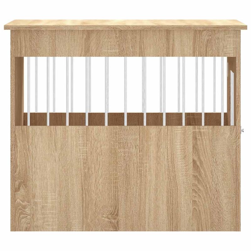 vidaXL meuble de cage pour chiens Bois d'ingénierie