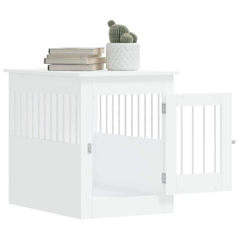 vidaXL meuble de cage pour chiens Bois d'ingénierie