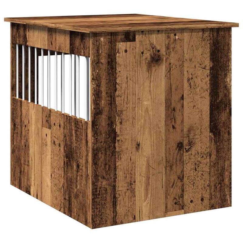 vidaXL meuble de cage pour chiens Bois d'ingénierie