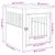 vidaXL meuble de cage pour chiens Bois d'ingénierie