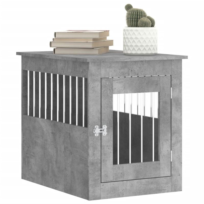 vidaXL meuble de cage pour chiens Bois d'ingénierie