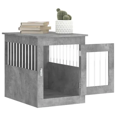 vidaXL meuble de cage pour chiens Bois d'ingénierie