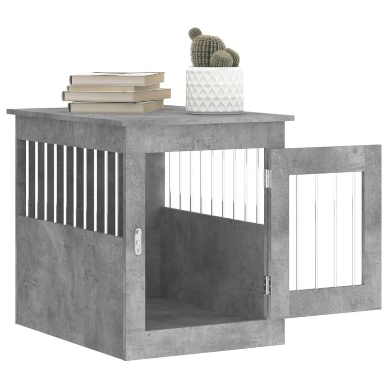 vidaXL meuble de cage pour chiens Bois d'ingénierie