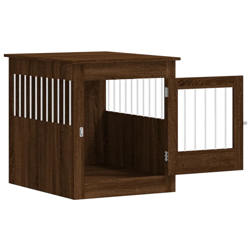 vidaXL meuble de cage pour chiens Bois d'ingénierie