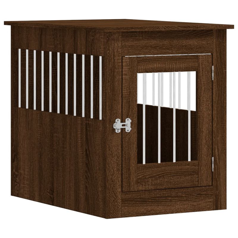 vidaXL meuble de cage pour chiens Bois d'ingénierie