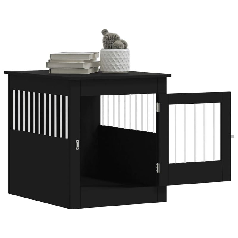 vidaXL meuble de cage pour chiens Bois d'ingénierie