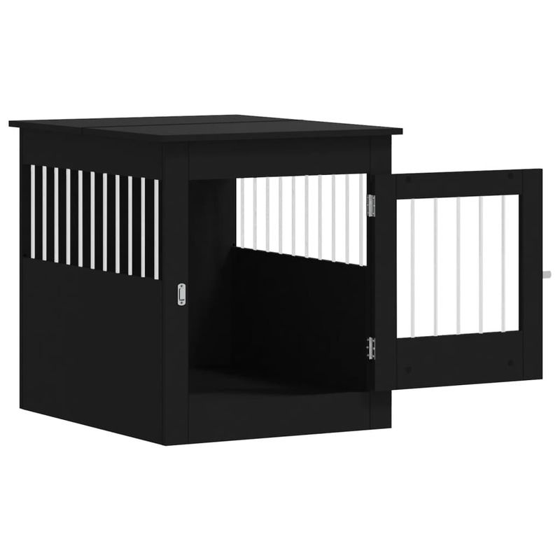 vidaXL meuble de cage pour chiens Bois d'ingénierie