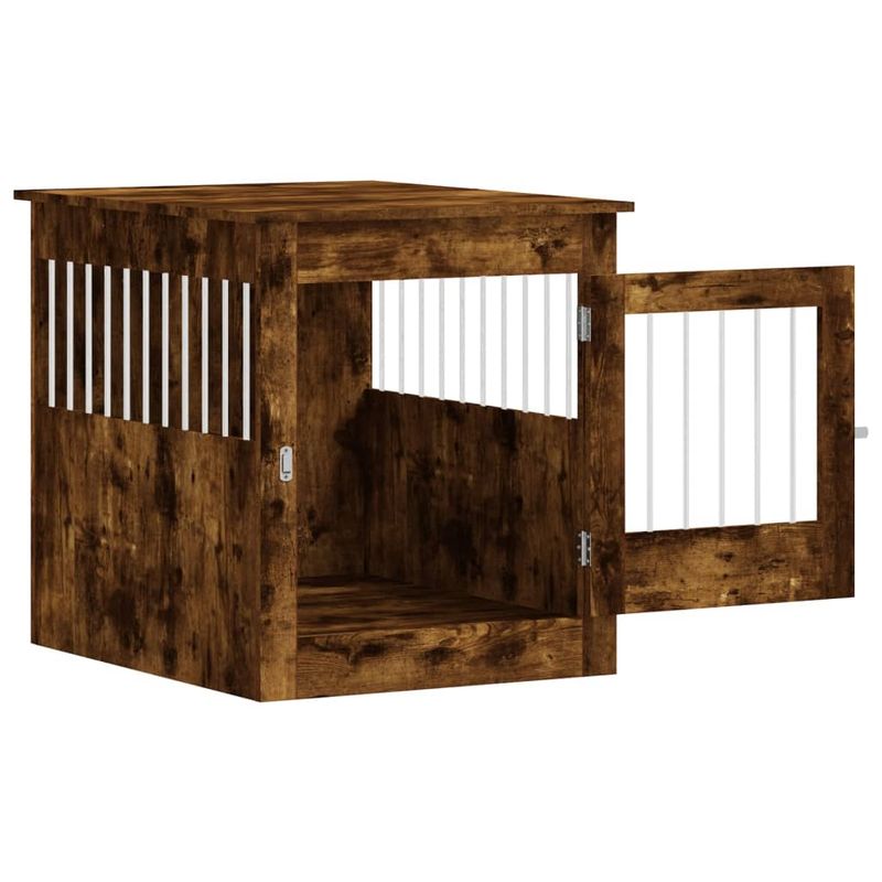 vidaXL meuble de cage pour chiens Bois d'ingénierie