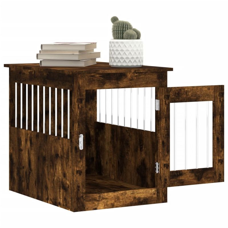 vidaXL meuble de cage pour chiens Bois d'ingénierie