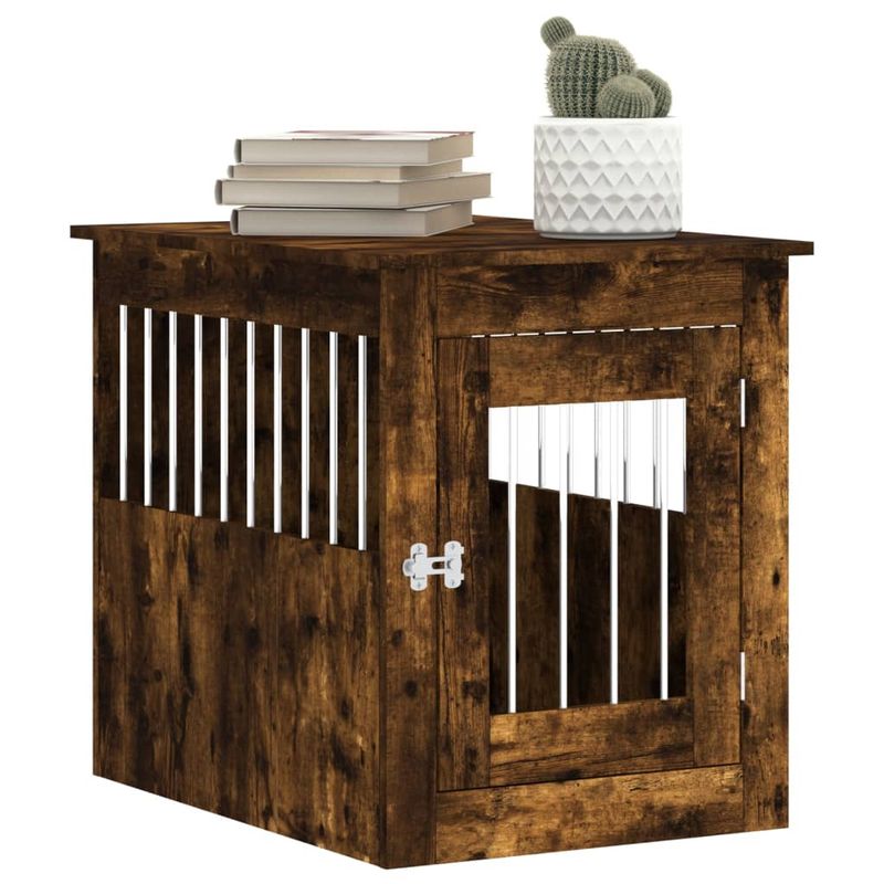 vidaXL meuble de cage pour chiens Bois d'ingénierie