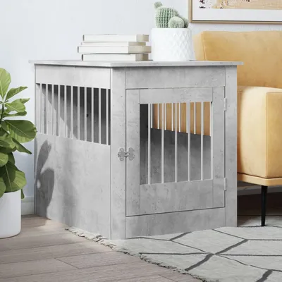 vidaXL meuble de cage pour chiens Bois d'ingénierie