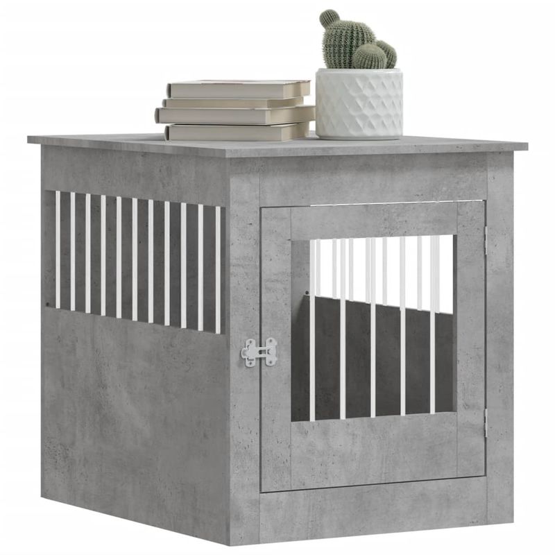 vidaXL meuble de cage pour chiens Bois d'ingénierie