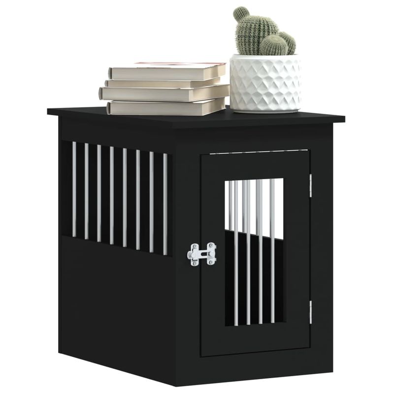 vidaXL meuble de cage pour chiens Bois d'ingénierie