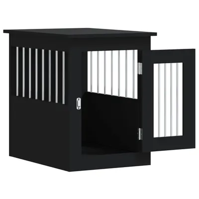 vidaXL meuble de cage pour chiens Bois d'ingénierie
