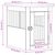 vidaXL meuble de cage pour chiens Bois d'ingénierie