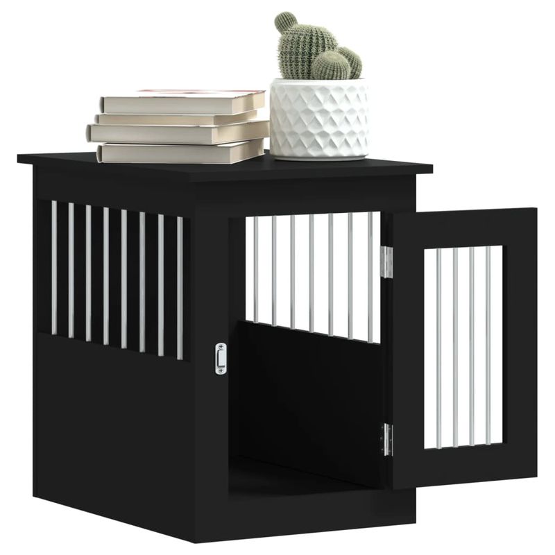 vidaXL meuble de cage pour chiens Bois d'ingénierie