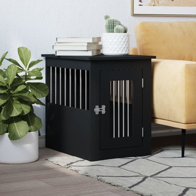 vidaXL meuble de cage pour chiens Bois d'ingénierie