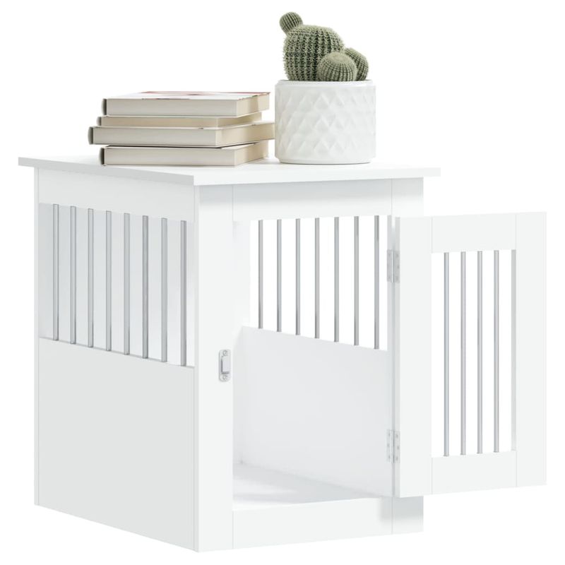 vidaXL meuble de cage pour chiens Bois d'ingénierie