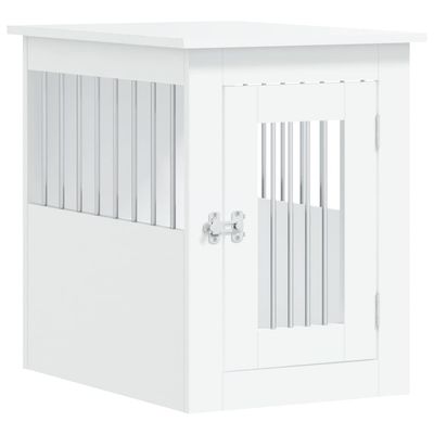 vidaXL meuble de cage pour chiens Bois d'ingénierie
