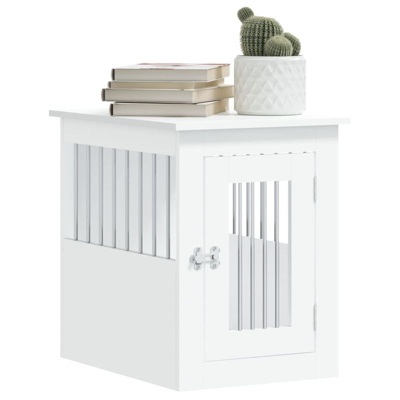 vidaXL meuble de cage pour chiens Bois d'ingénierie