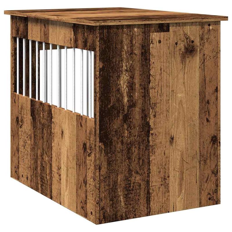 vidaXL meuble de cage pour chiens Bois d'ingénierie