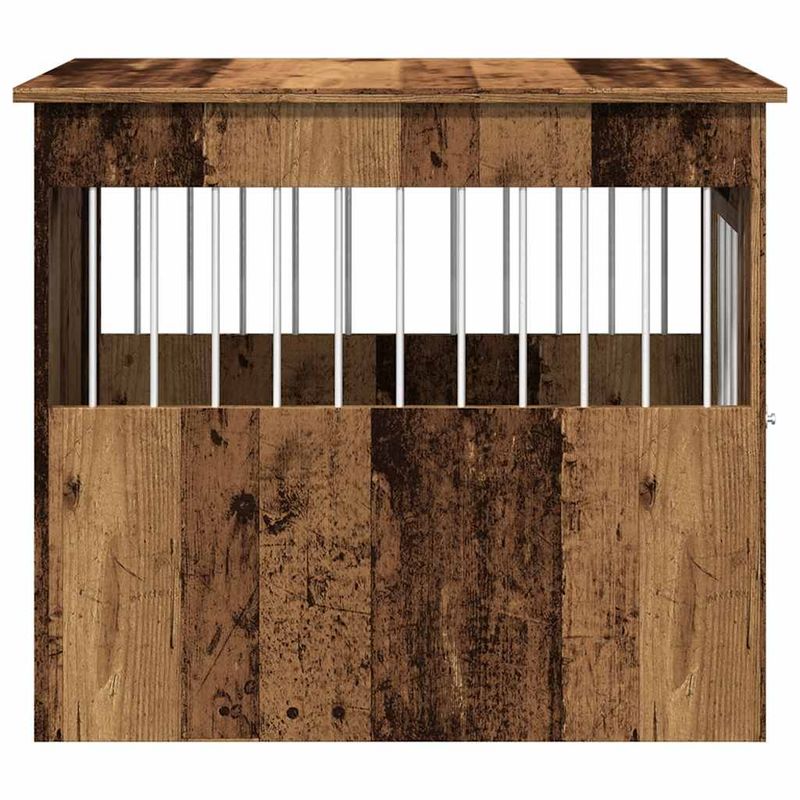 vidaXL meuble de cage pour chiens Bois d'ingénierie