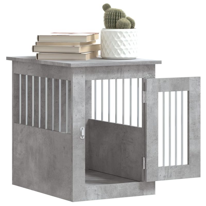 vidaXL meuble de cage pour chiens Bois d'ingénierie