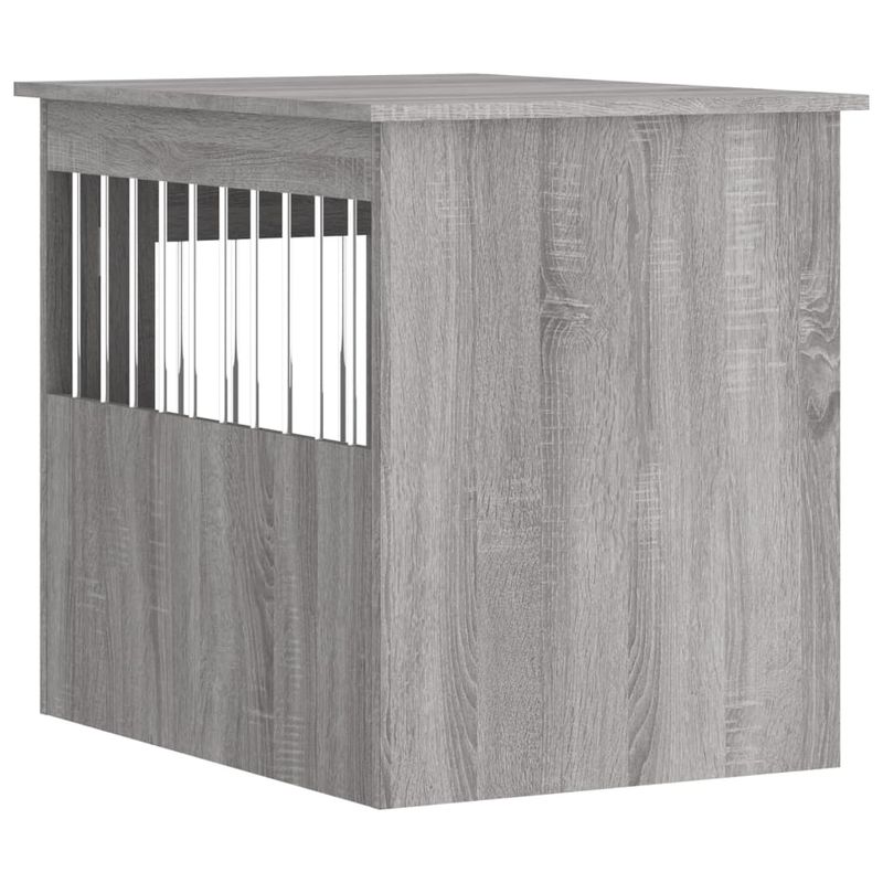 vidaXL meuble de cage pour chiens Bois d'ingénierie