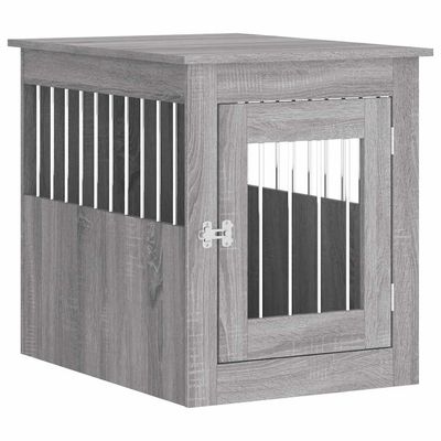 vidaXL meuble de cage pour chiens Bois d'ingénierie