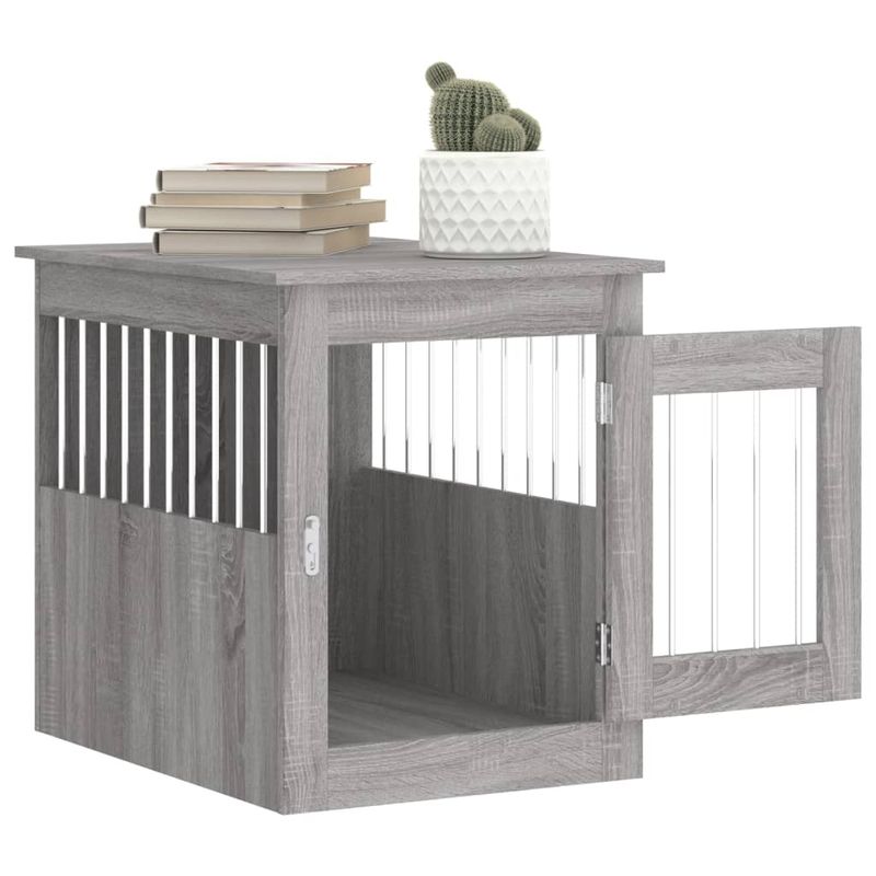 vidaXL meuble de cage pour chiens Bois d'ingénierie